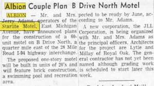 Star Lite Motel - Nov 1965 Owner Builds Another Motel